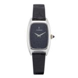 Corum. A lady's 18ct white gold manual wind wristwatch with blue goldstone glass dial Ref: 27330,...