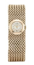 Swiss. A 9ct gold manual wind bracelet watch retailed by Josarn London hallmark for 1961 17 jewel...