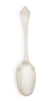 A Queen Anne Britannia silver dog-nose tablespoon William Scarlett  London, c.1705 With plain ...