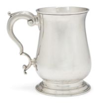 A George III silver mug William & Robert Peaston London, 1766 The plain, baluster body raised ...