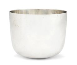 A Victorian silver tumbler cup  Daniel & Charles Houle London, 1879 Of plain, circular form, n...