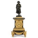 A French Second Empire gilt and patinated bronze mantel clock, by Joseph Pierre, Paris, mid-19th ...