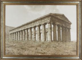 Wilhelm von Gloeden, German, 1856-1931, a large carbon or matt gelatin silver photograph print of...