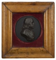 James Tassie, Scottish, 1735-1799, a wax portrait relief of Alex Waugh, dated 1794, inscribed ALE...