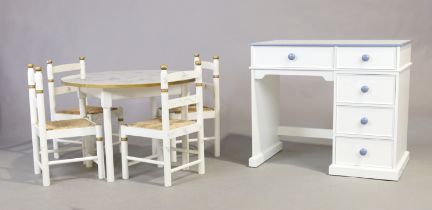 A quantity of children bedroom furniture from Dragon of Walton street, to include: a desk, 71cm h...