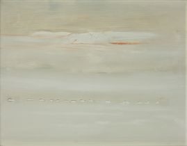 David Humphreys,  British 1937 -  White landscape;  oil on board, 52.5 x 68 cm (ARR)