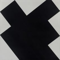 Christian Flouquet, Swiss b.1961 -  Untitled, 1987; acrylic on canvas, signed and dated to the ...