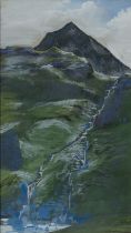 George Wallace Jardine,  British 1920-2002 -  Crib Goch, Snowdon;  oil on card, signed lower ri...