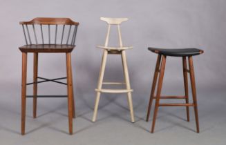 A group of three Stella Works bar stools, comprising: Signe Bindslev Henriksen & Peter Bundgaard ...