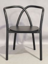 Neri&Hu for Stellar Works, a 'Ming' chair, c.2012, ebonised wood, manufacturer's label to undersi...