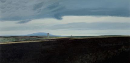 Lionel Playford,  British b.1959 -  Landscape, 2002;  oil on paper, signed with initials and da...