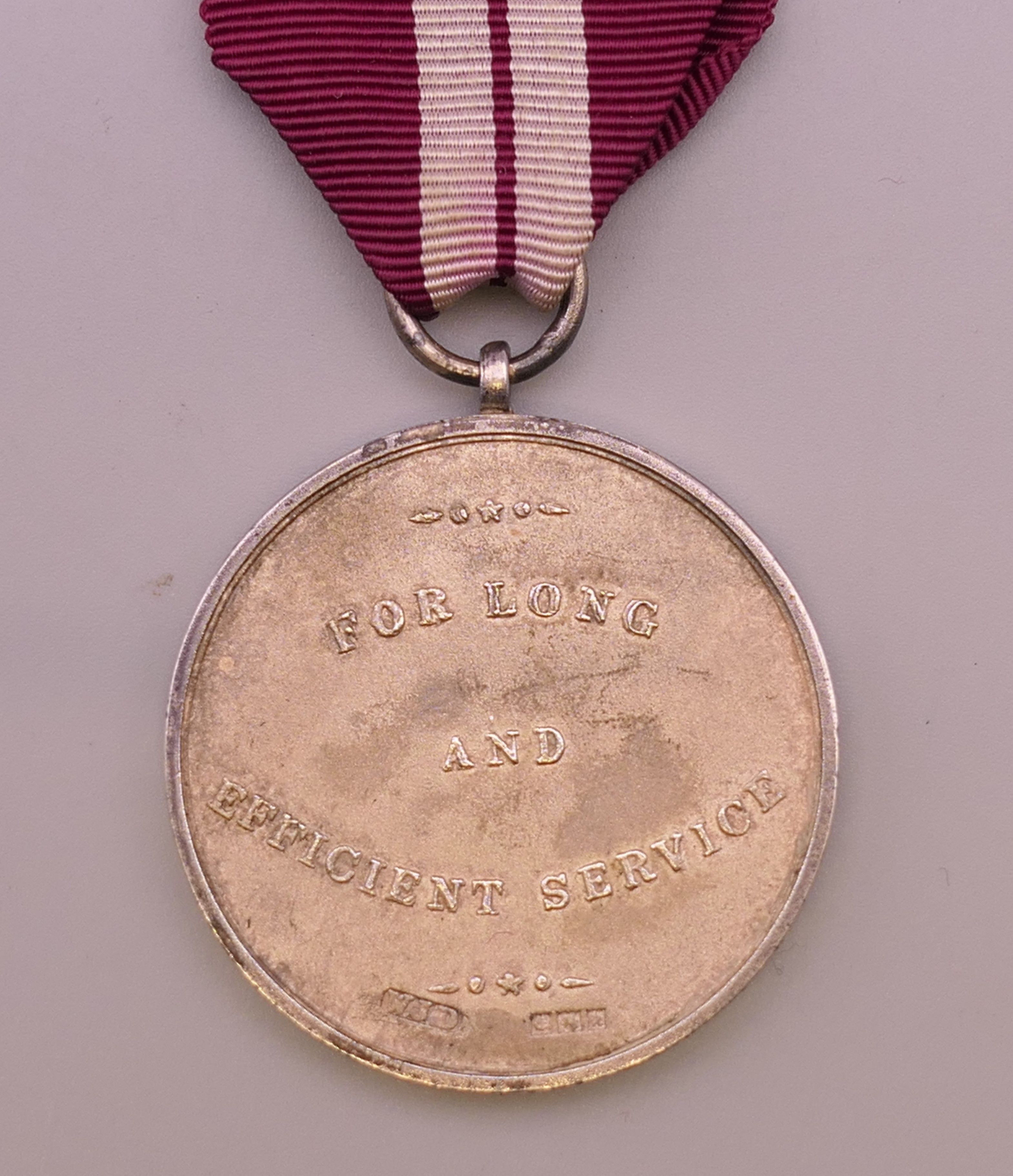 A silver Long and Efficient Service medal. - Image 3 of 3