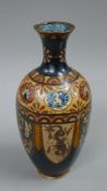 A cloisonne vase. 23.5 cm high.