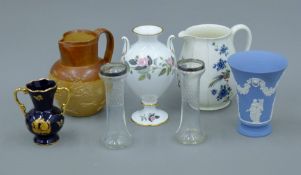 A quantity of porcelains and stoneware,