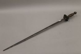 A 17th/18th century rapier. 79 cm long.