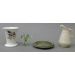 A small quantity of ceramics, etc., including Belleek.