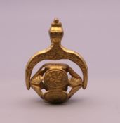 A 19th century swivel fob seal.