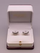 A pair of Team Bentley cufflinks in a Hackett of London box.