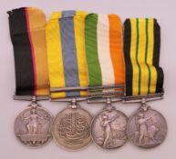 A Victorian Sudan medal, an Edwardian Africa medal with Somaliland 1902-04 bar,