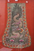 A Chinese embroidery, framed and glazed. 61 x 87.5 cm overall.