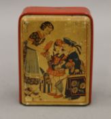 A vintage money box. 12.5 cm high.