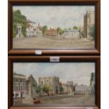 N HOLFORD JONES, Bury St Edmunds, a pair of oils on board, signed and dated '90, each framed. 33.