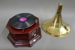 A gramophone.