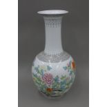 A large Chinese porcelain vase. 58.5 cm high.