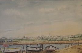 IRENE SMITH, Southwold, watercolour, framed and glazed. 36.5 x 25 cm.