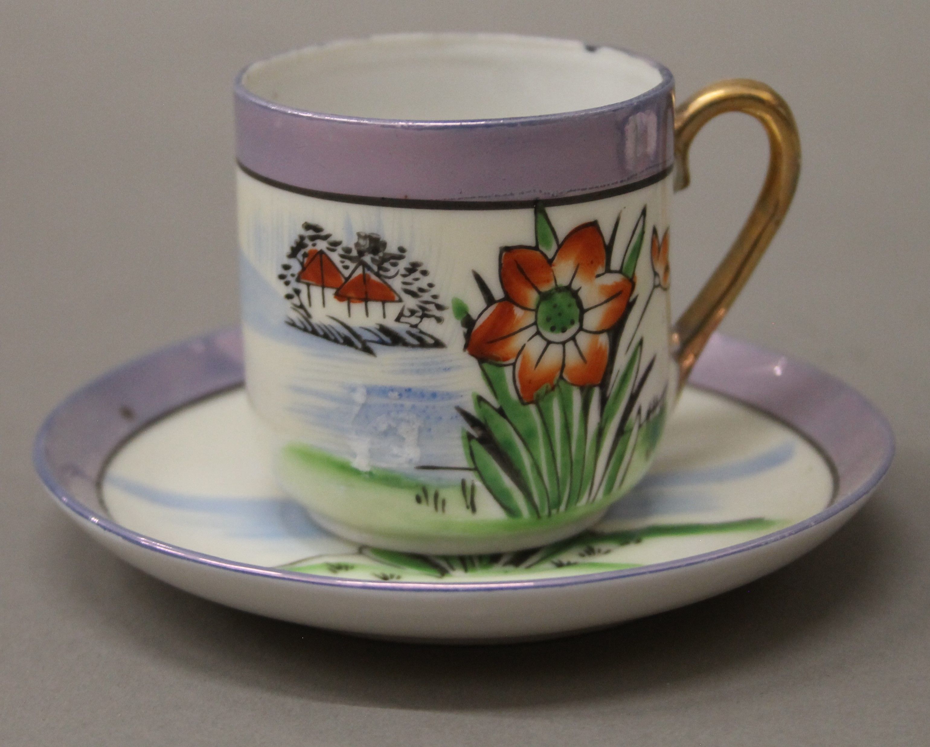 A Japanese porcelain tea set. - Image 2 of 5