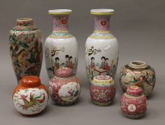 A quantity of Oriental porcelain.