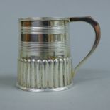 A George III silver Christening mug. 6.5 cm high. 104.8 grammes.