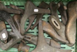 A quantity of cast iron shoe lasts.