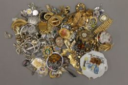 A box of costume jewellery.