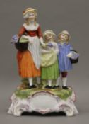 A Dresden porcelain ''Yardley Old English Lavender'' advertising figure group,