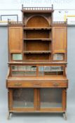 A Victorian walnut secretaire cabinet. 108 cm wide.