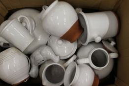 A quantity of various pottery.