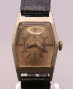 A vintage gentleman's Langendorf 1A wristwatch. 2.75 cm wide.