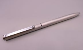 A Montblanc biro, the side inscribed.