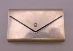 A Cartier sterling silver purse. 10 cm wide. 147.2 grammes total weight.