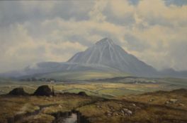 WILLIAM HENRY BURNS (1924-1995) Irish, Errigal Mountain, County Donegal, oil on canvas, framed.