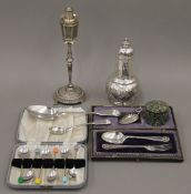 A quantity of miscellaneous silver plate.