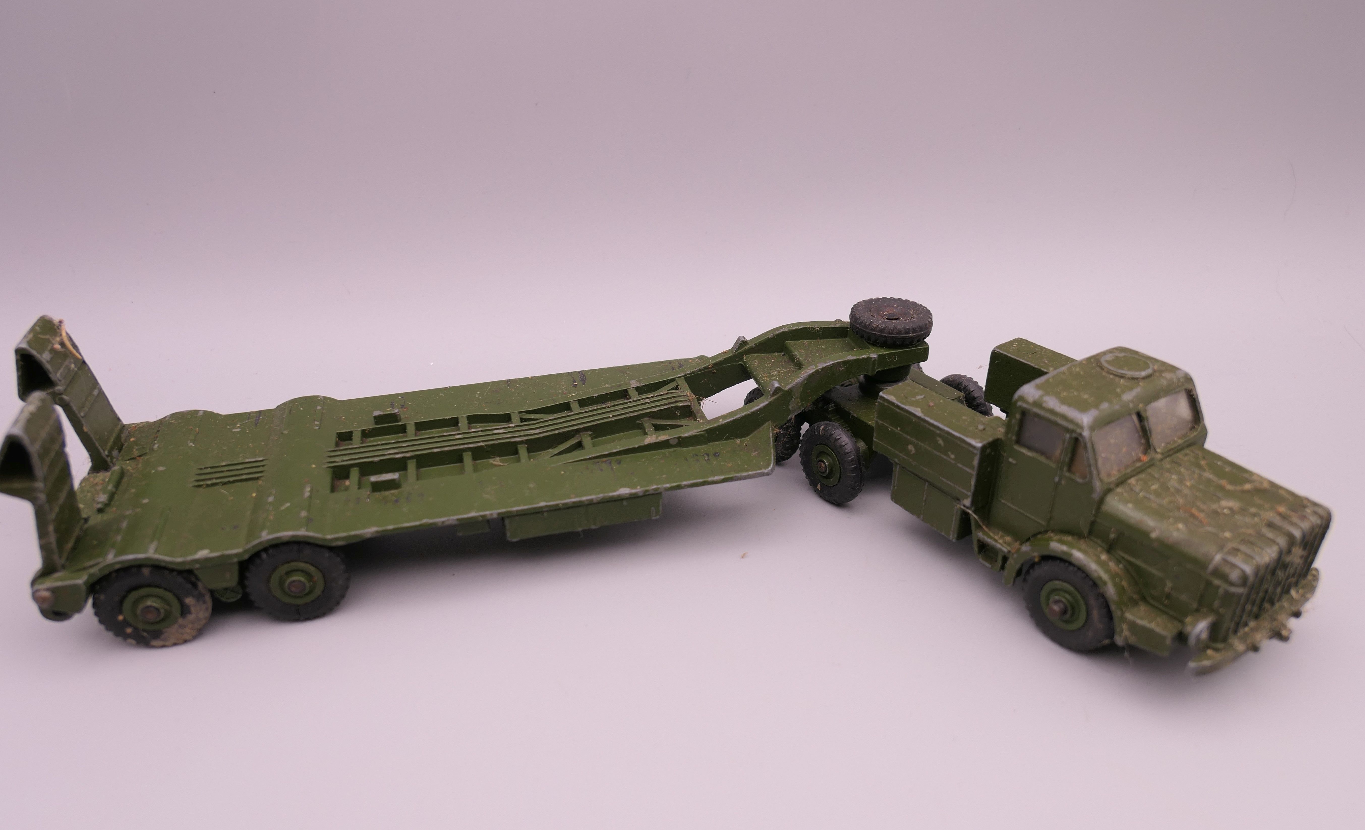 A quantity of various die cast military vehicles and cannons, including Dinky and Matchbox. - Image 2 of 23