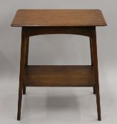 An early 20th century oak side table. 61 cm long, 40.5 cm wide, 71 cm high.