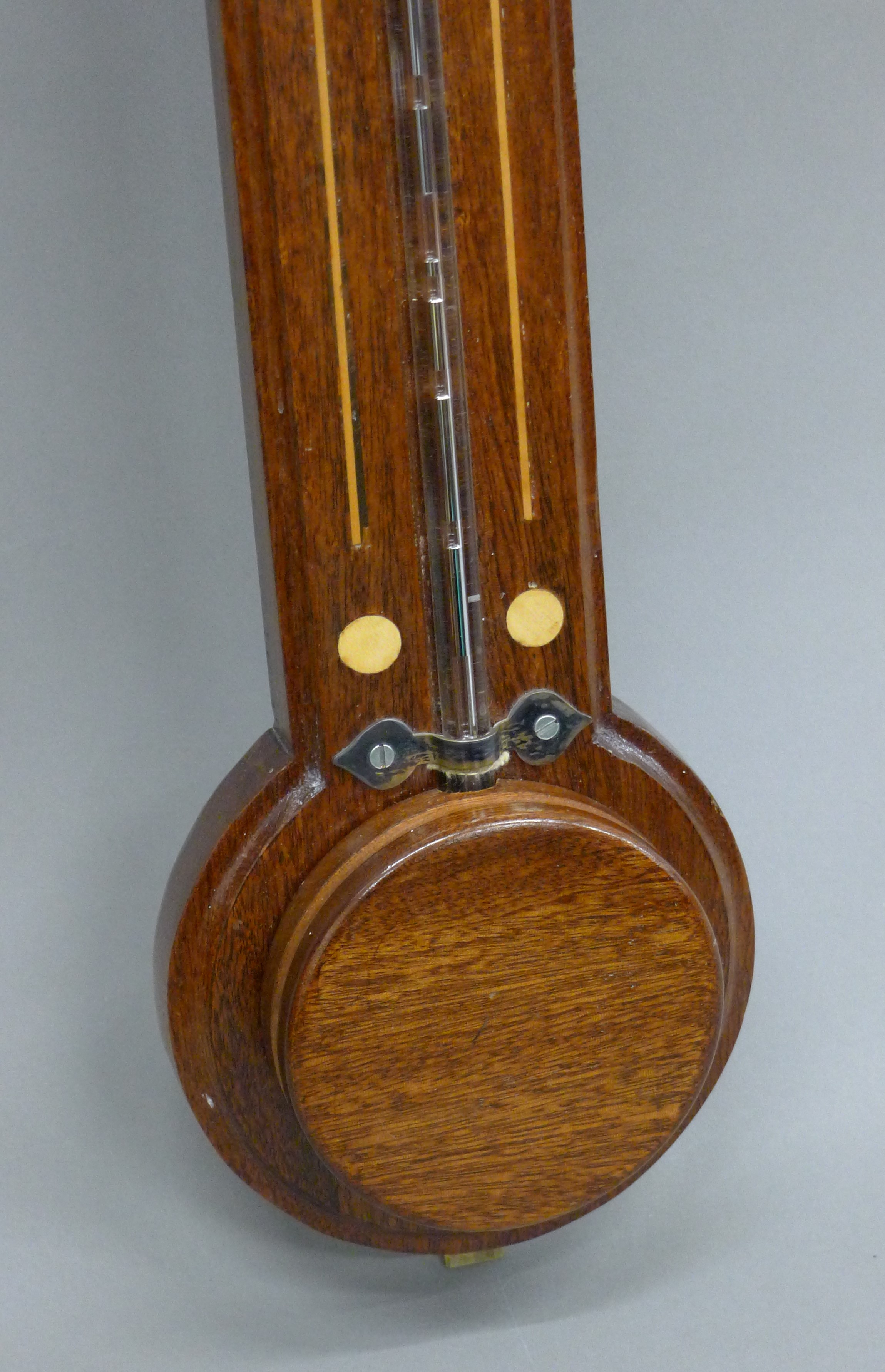 A silver mounted stick barometer. - Image 3 of 4