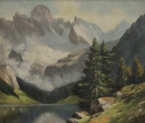 JOSEPH OTTEMBERG, German, three Bavarian Landscapes, oils on board, signed, one dated 1954,