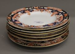 A quantity of various Crown Derby dinner plates.