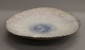 A Studio Pottery dish. 33 cm diameter.