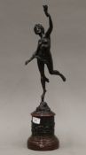 A Grand Tour bronze model of Fortuna. 54 cm high.