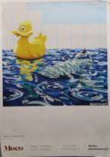 Four BANKSY Rubber Duck posters, Moco Museum, Modern Contemporary Museum, Amsterdam. 60 x 84 cm.